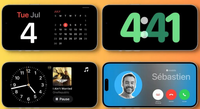 苹果手机维修分享iOS17横屏充电待机显示有什么好处